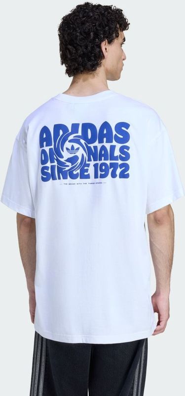 adidas Originals - REVTEXT - T-shirt - Blauw/Wit