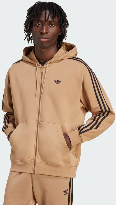 adidas Originals - Adicolor - Sweatvest - Donkerbeige / Zwart