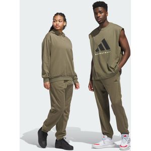 adidas - Basketball Fleece Joggingbroek - Groen - Uniseks