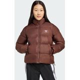 adidas - Adicolor Short Puffer Jack - Bruin - Winterjassen