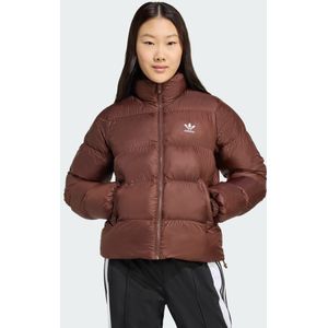 adidas - Adicolor Short Puffer Jack - Bruin - Winterjassen