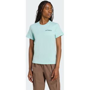 adidas - Terrex Graphic - T-shirt - Turquoise - Katoen