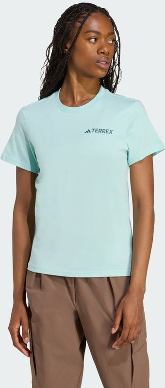 adidas - Terrex Graphic - T-shirt - Turquoise - Katoen