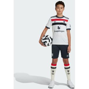 Adidas Manchester United 24/25 3 Stripes Junior Shorts - Zwart - 100% Gerecycled Materiaal