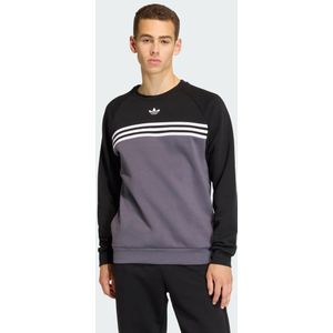 CHEST STRIPES CREWNECK SWEATSHIRT