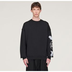 Y-3 - Graphic Crew Sweatshirt - Grijs - Sweater