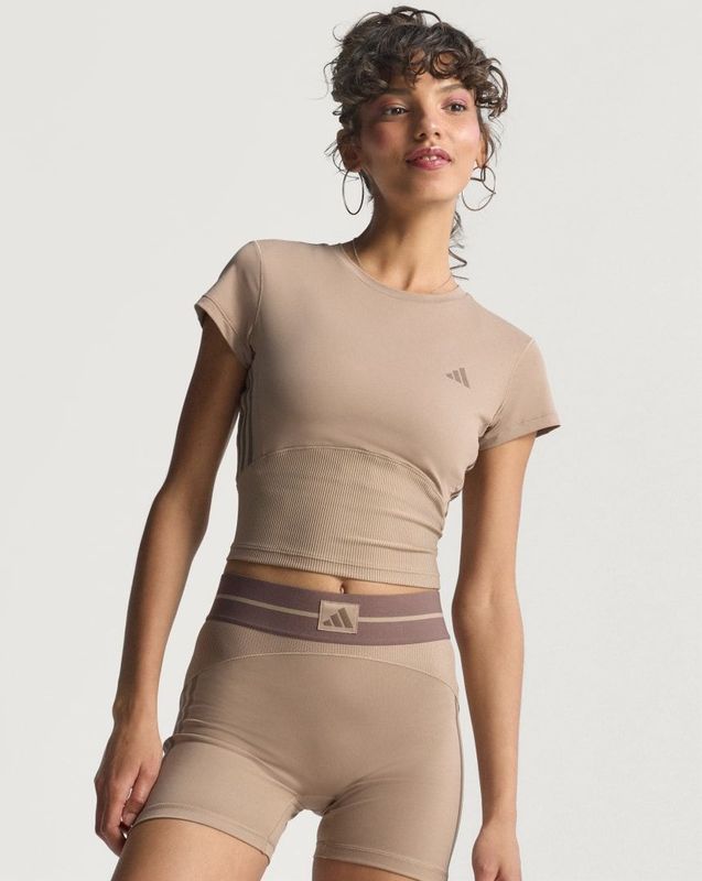 Adidas - Hyperglam Rib - Baby T-shirt - Met Korte Mouwen