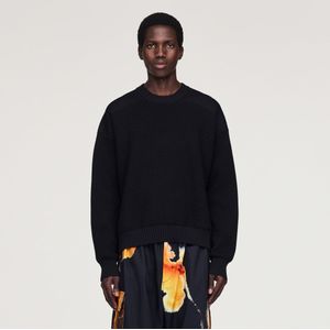 Y-3, Heren, Truien, Zwart, Maat: S Wol,