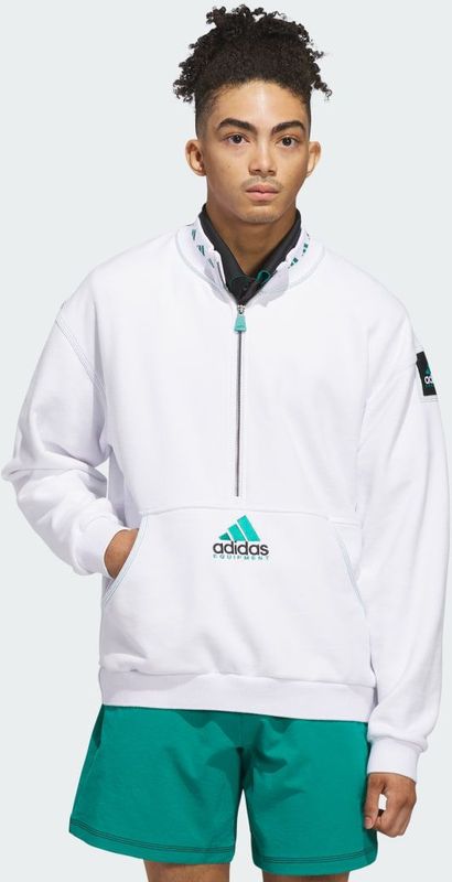 ADIDAS PERFORMANCE - Equipment - Sportsweatshirt - Jade Groen - Zwart - Wit