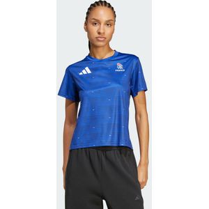 adidas - Training Shirt - Marineblauw Wit Rood - Dames