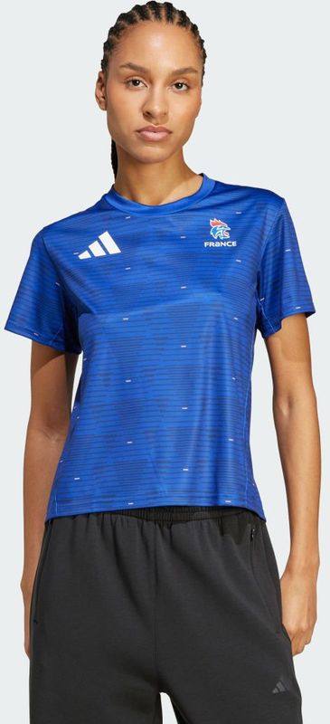 adidas - Training Shirt - Marineblauw Wit Rood - Dames