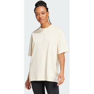 ADIDAS ORIGINALS - Oversized Shirt - Parelwit - Jersey - Ronde Hals