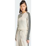 ADIDAS ORIGINALS SLIM SOLID SPIKE KNIT SWEATSHIRT