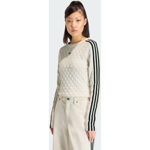 ADIDAS ORIGINALS SLIM SOLID SPIKE KNIT SWEATSHIRT