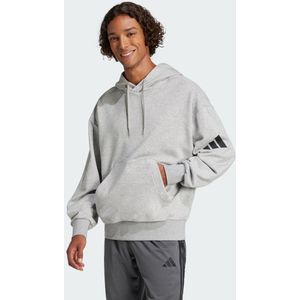 Essentials Loose-Fit 3 Bar Logo French Terry Hoodie