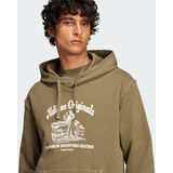 Olive Strata - Hoodie - Katoen - Sportief
