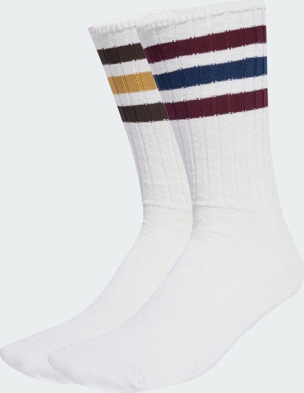adidas - Ribbed Crew Socks - Wit - 2 Paar