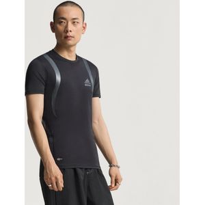 adidas - Archive Techfit Tight Tee - Blauw - Sportshirt