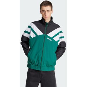 Adidas Originals - FZ Tracktop Jacket - Groen Zwart Wit - Geometrisch Design
