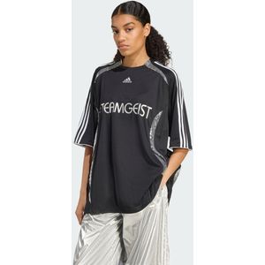 adidas Originals - Sequin T-Shirt - Zwart - Dames - Oversized