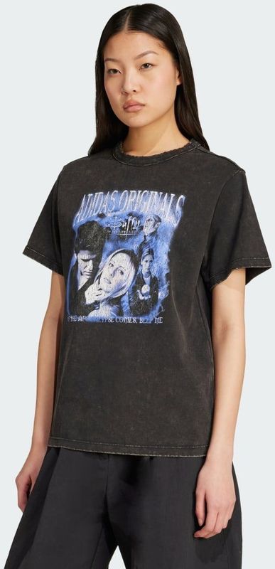 ADIDAS ORIGINALS - Shirt - Zwart - 20th Century Fox Disney - Halve Mouw