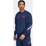ADIDAS PERFORMANCE - France Travel - Sportsweatshirt - Donkerblauw - Vuurrood - Wit