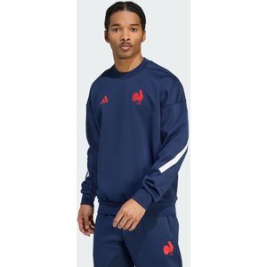 ADIDAS PERFORMANCE - France Travel - Sportsweatshirt - Donkerblauw - Vuurrood - Wit
