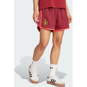 adidas - Duitsland - Korte Broeken - Bordeauxrood - Losvallende Pasvorm