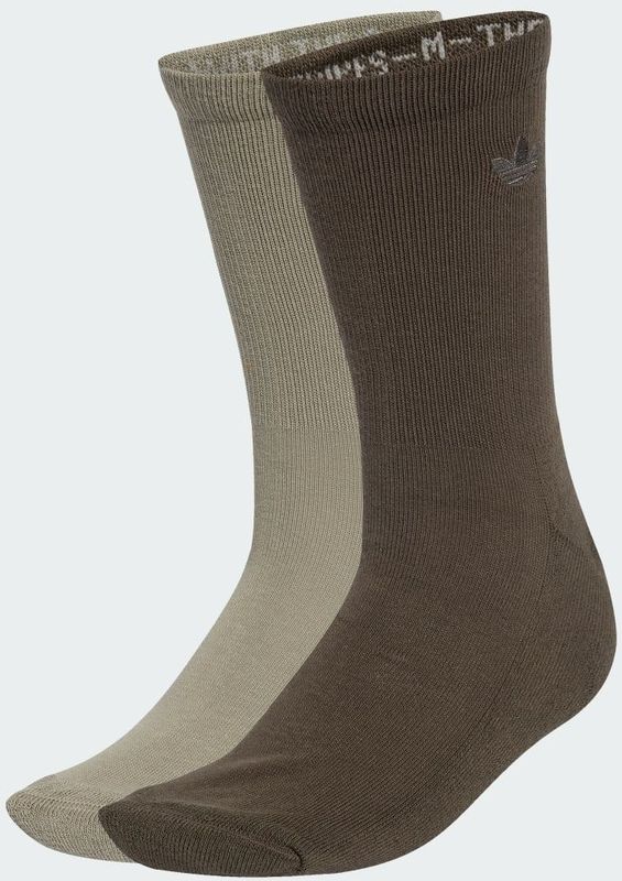 adidas - Two-toned Crew Socks - Groen - 2 Paar