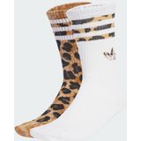 adidas - Leopard Crew Socks - Bruin - 2 Paar