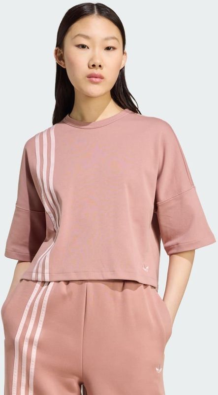 adidas Originals - 3 STRIPES TEE - T-shirt - Warm Clay - Sportief