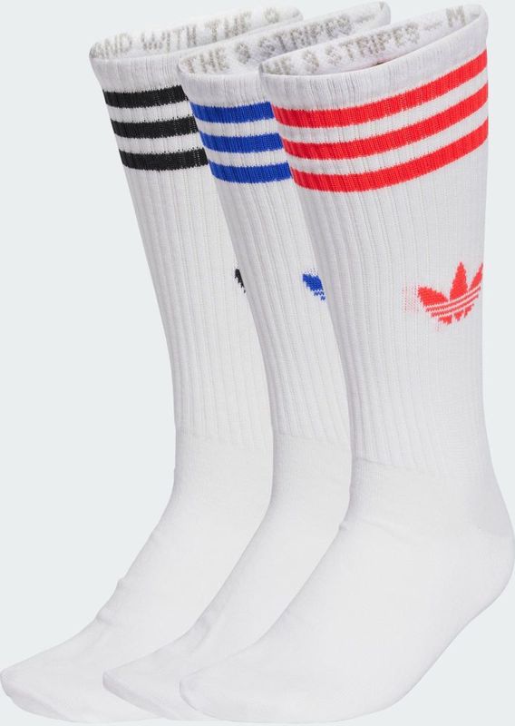 adidas Originals - 3S HIGH CR S - Sportsokken - White / Lucid Red / Lucid Blue