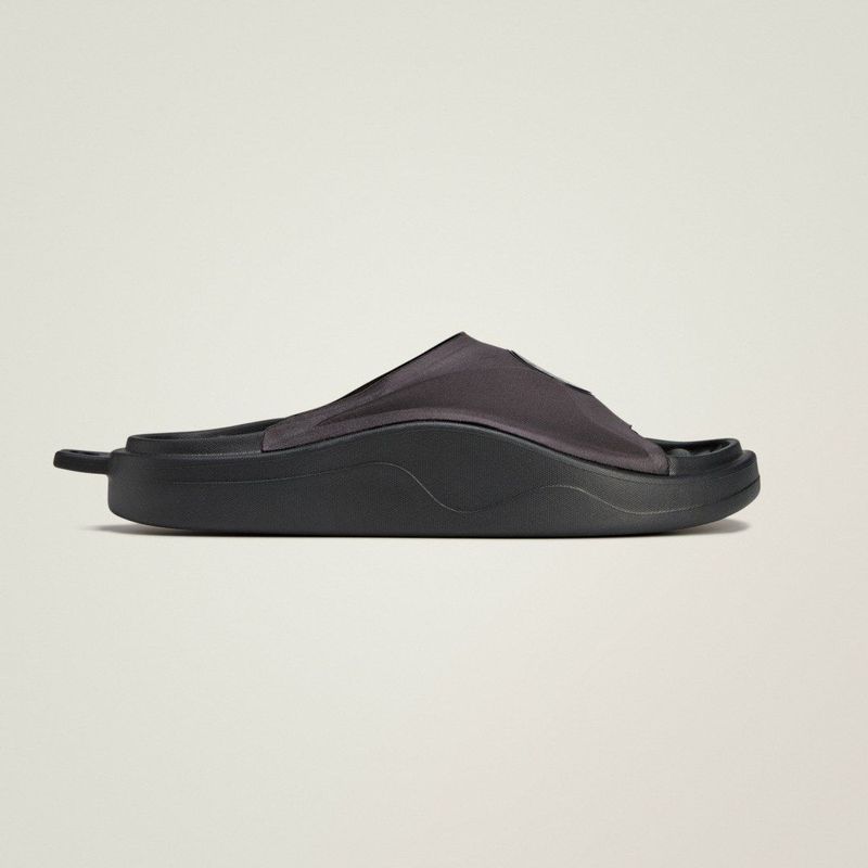 Adidas by Stella McCartney - Schoenen - Zwart - Rubber - Logo Slides