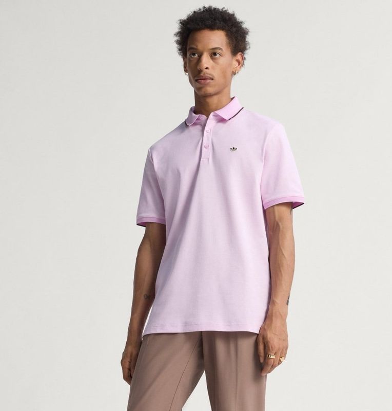 ADIDAS PERFORMANCE - Functioneel Shirt - Donkerbruin/Rosa - Katoen - Kwartmouw