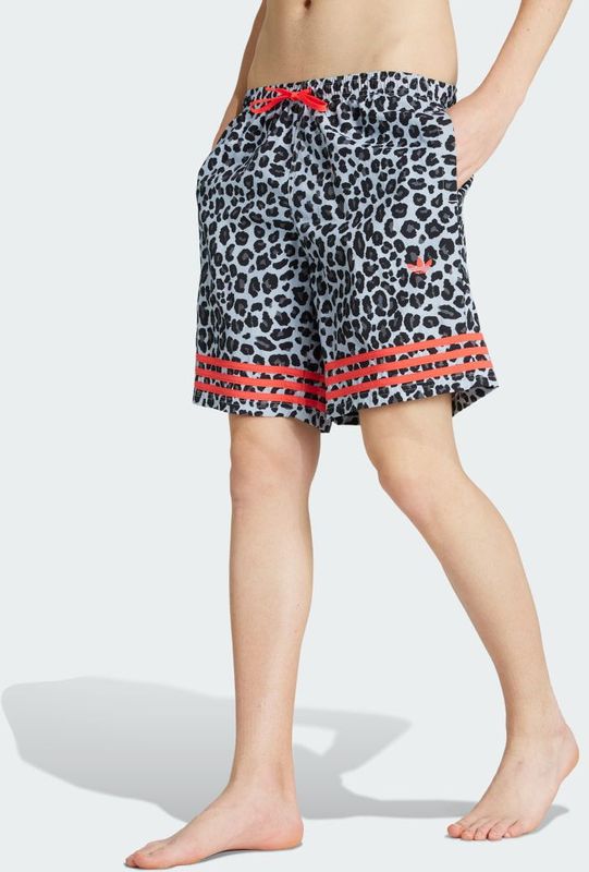 adidas - Leopard - Zwembroek - Blauw - 100% Polyester