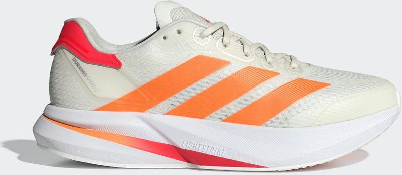 adidas heren DURAMO SPEED 2 Running Shoes, off white/Lucid Orange/lucid red, 42 EU