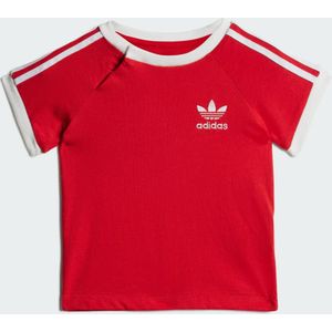 adidas - 3-Stripes Tee - Rood - T-shirt