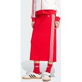 adidas Originals - Adicolor Knit 3-Stripes - Midi-rok - Rood