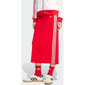 adidas Originals - Adicolor Knit 3-Stripes - Midi-rok - Rood