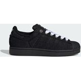 adidas - Superstar II - Sneakers - Zwart - Leren Bovenkant