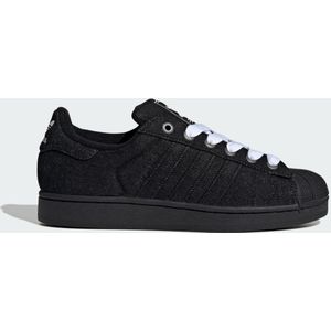 adidas - Superstar II - Sneakers - Zwart - Leren Bovenkant