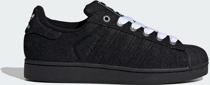 adidas - Superstar II - Sneakers - Zwart - Leren Bovenkant