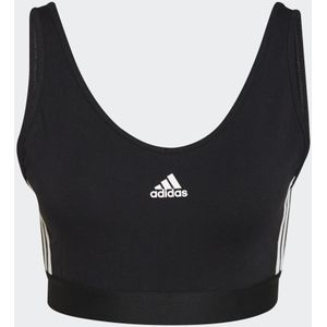 Essentials 3-Stripes Croptop met Uitneembare Cups