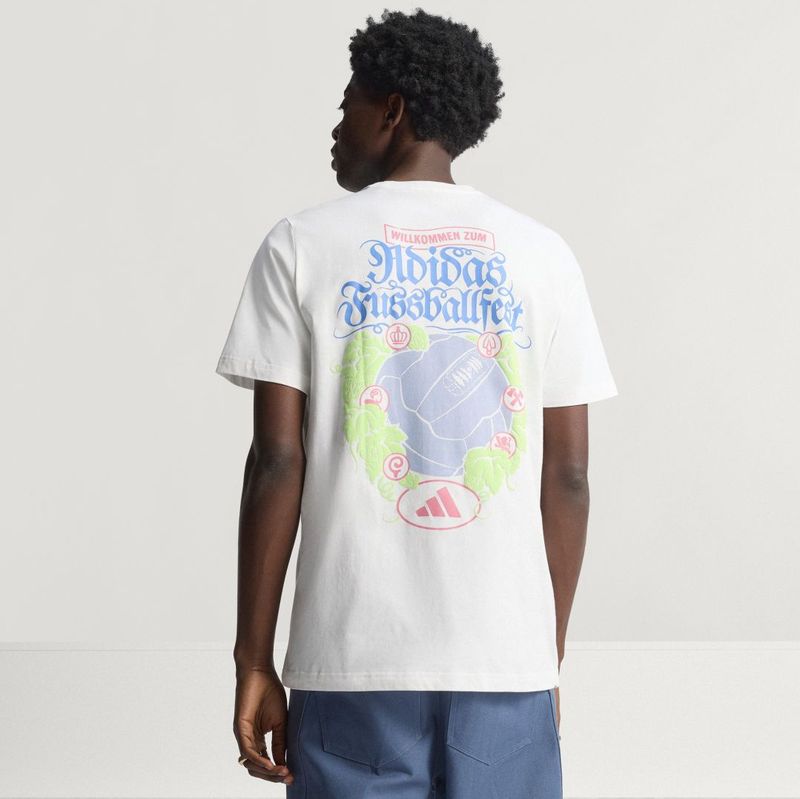 adidas - Wiesn Graphic Tee - T-shirt - Wit