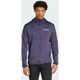 adidas - TERREX - Fleece-jas - Violetblauw - Met Hoge Stormkraag