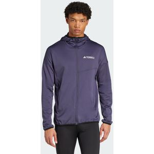 adidas - TERREX - Fleece-jas - Violetblauw - Met Hoge Stormkraag