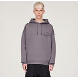 Y-3 - Hoodie - Grijs - Heren - Katoen - Sweatshirts & Hoodies