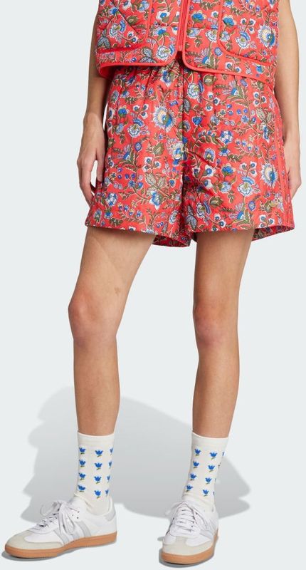 adidas Originals - Quilted Short - Rood - Korte Broeken