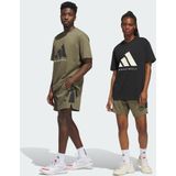 ADIDAS PERFORMANCE - Sportbroek - Kaki/Zwart - Basketball Spacer - Gender Neutral