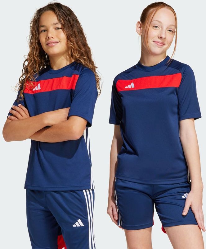 Sportshirt - Team Navy Blue / Red - 100% Polyester - Regular Fit